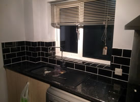 Wall Tiling Photo of Paul Buck Handyman tiling job.